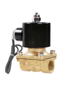 Brass 1/2" Electric Solenoid Valve 24V DC Normally Closed VITON for Air Water Oil Fuel