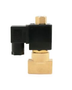 Electric Solenoid Valve- 1/4" 110V AC Brass Body Normally Open, NBR SEAL