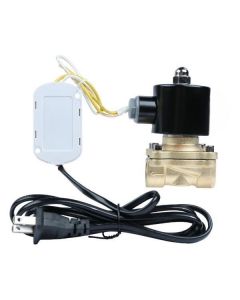 Smart WiFi-Controlled Brass Solenoid Valve, 1/2 inch, 110V AC, with Viton Seal