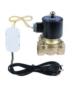 Smart WiFi-Controlled Brass Solenoid Valve, 110V AC, Viton Seal - 3/4" Size