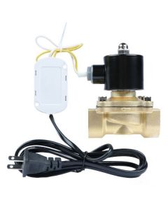 1" Smart WiFi-Enabled Brass Solenoid Valve, 110V AC, Viton Seal