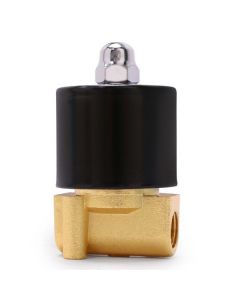 Zinc-Alloy 1/4" Solenoid Valve with 24V DC, NBR Seal